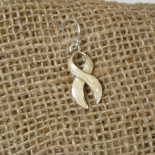 Awareness ribbon charm earrings - Earrings for a cause