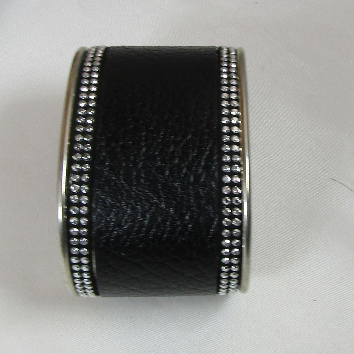 Two Inch Wide Leather Cuff Bracelet - VP's Jewelry