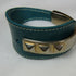 Cuff Leather Bracelet with Gold Accents - VP's Jewelry