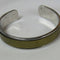 Leather Insert Cuff Bangle Bracelet - VP's Jewelry