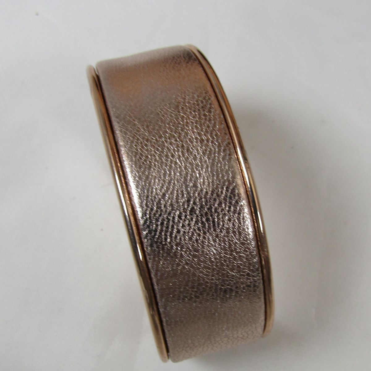 Rose Gold Cuff Bracelet Leather Insert - VP's Jewelry
