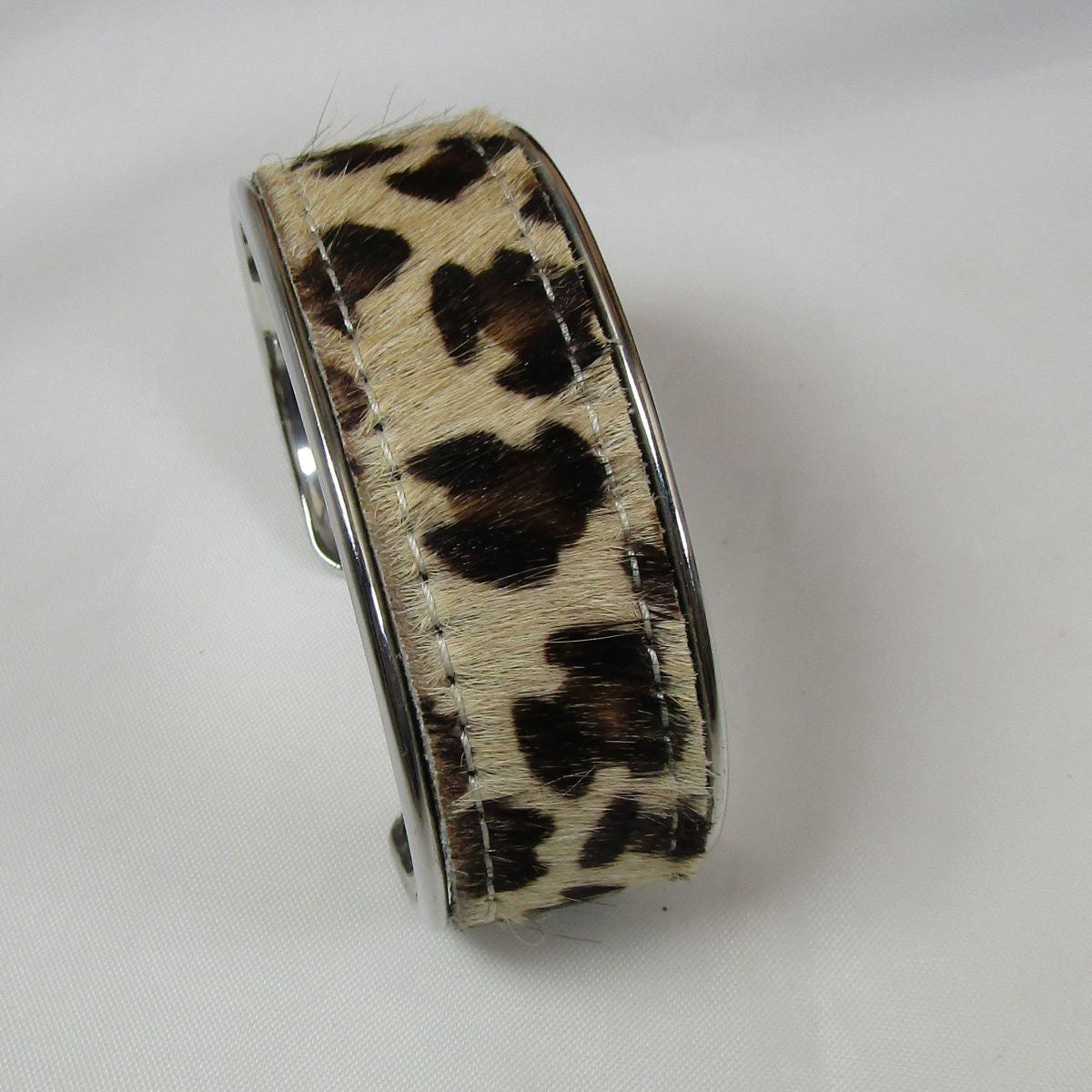 Silver Cuff Bracelet Leather Insert - VP's Jewelry