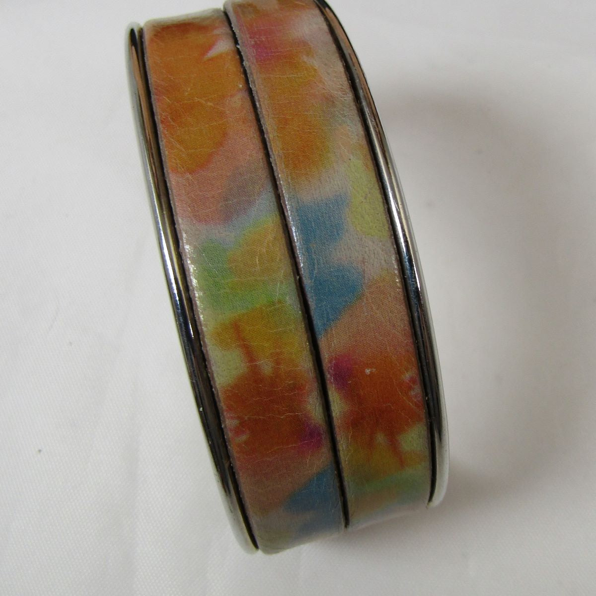 Silver Cuff Bracelet Leather Insert - VP's Jewelry