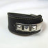 Wide Leather Cuff Bracelet with Silver Accents - VP's Jewelry