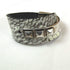 Wide Leather Cuff Bracelet with Silver Accents - VP's Jewelry
