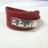 Wide Leather Cuff Bracelet with Silver Accents - VP's Jewelry