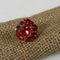 Red Multi Crystal Fashion Ring Size 7