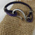 Narrow Leather Bracelet with Fish Hook Clas - VP's Jewelry