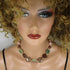 Brown & Green Handmade Fair Trade Bead Kazuri Necklace  - VP's Jewelry