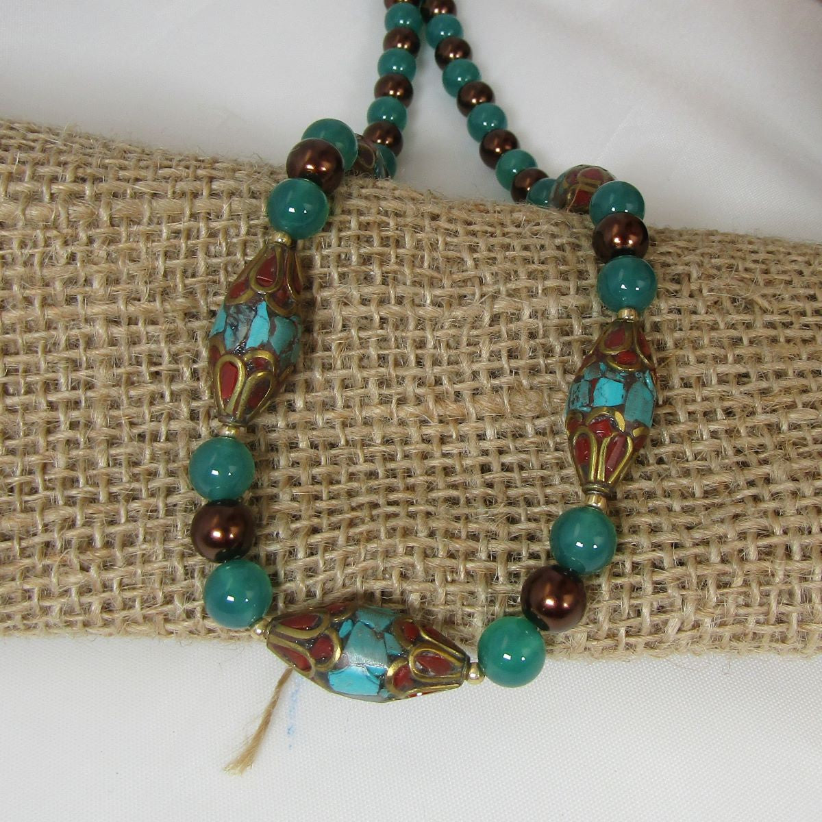 Tibetan Turquoise Bead Necklace - VP's Jewelry