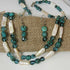 Stick Pearl and Turquoise Double Strand Necklace and Earrings - VP's Jewelry