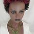 Green Handmade Kazuri and Peridot Beaded Necklace - VP's Jewelry 