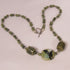 Green Kazuri Necklace Olive Green African Bead & Jade - VP's Jewelry 