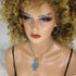 Turquoise Kazuri Pendant Necklace, Earring & Regaliz Bracelet - VP's Jewelry
