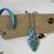 Turquoise Kazuri Pendant Necklace, Earring & Regaliz Bracelet - VP's Jewelry
