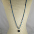 Blue Multi-strand Necklace with Shades of Blue Ball Pendant - VP's Jewelry