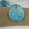 Turquoise Bead Necklace with Claycult Aqua Pendant - VP's Jewelry