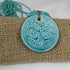 Turquoise Bead Necklace with Claycult Aqua Pendant - VP's Jewelry