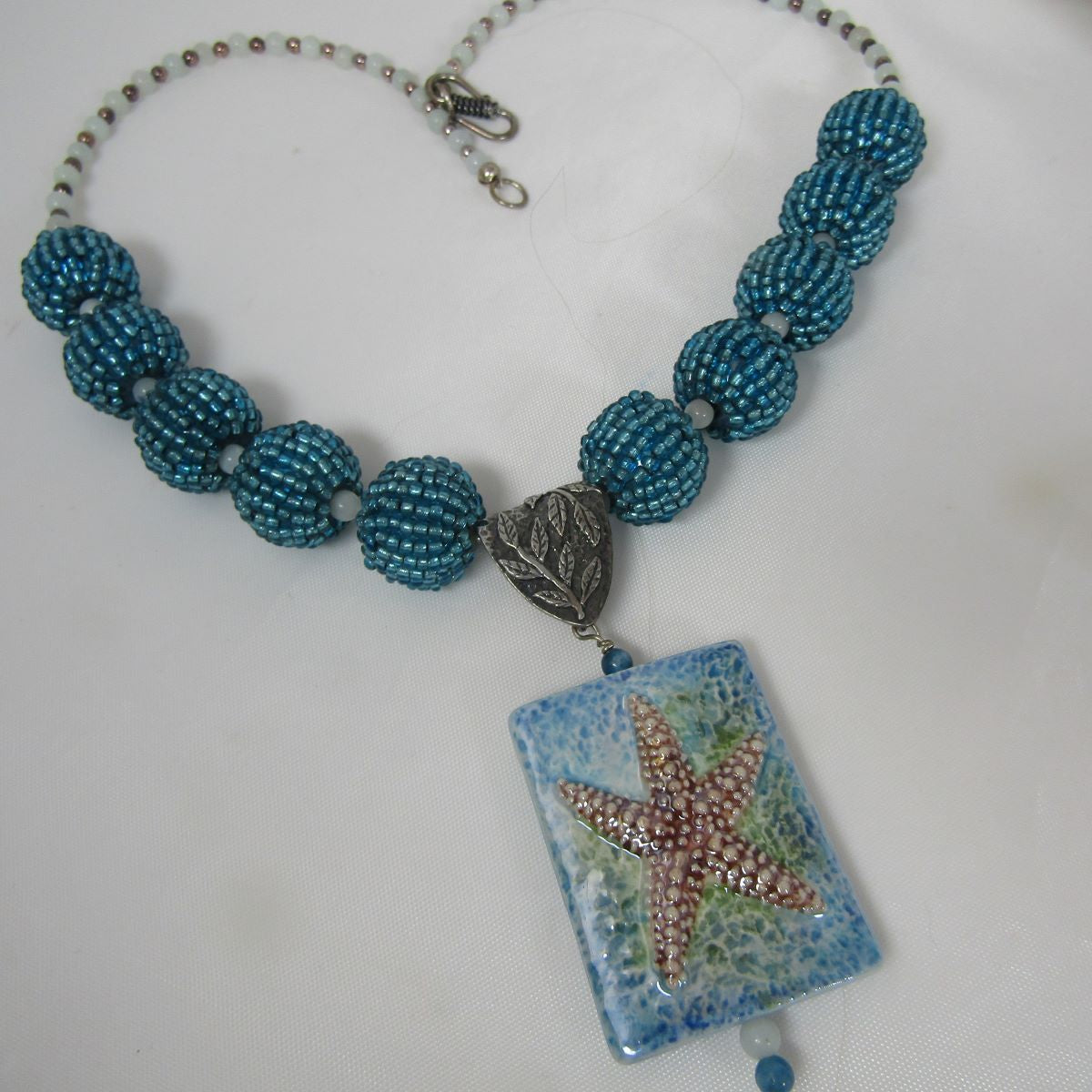 Exquisite Turquoise Blue Handmade Starfish Necklace - VP's Jewelry