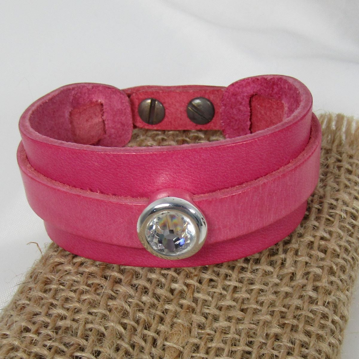 Leather Cuff Bracelet Choose Your Color - VP's Jewelry