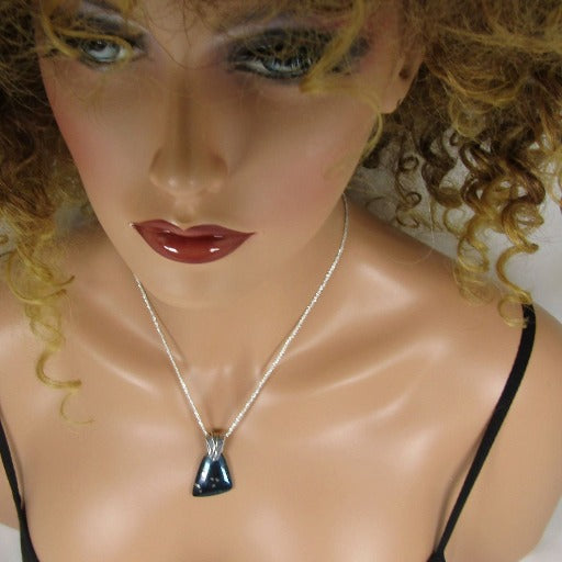 Designer Cut Covelite Pendant Necklace - VP's Jewelry