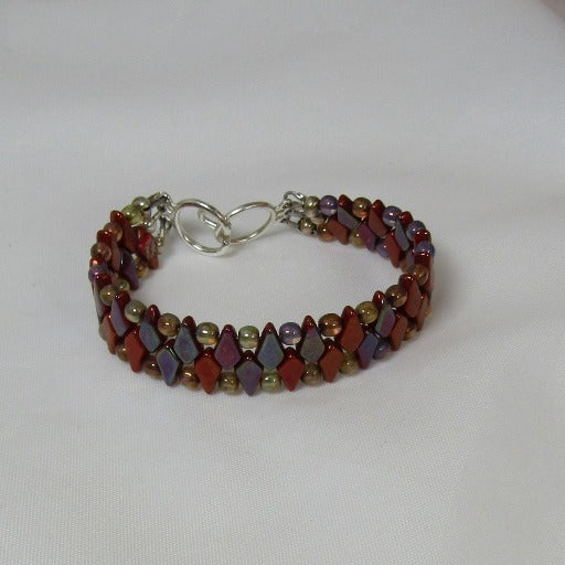 Rust Crystal Beaded Bracelet - VP's Jewelry