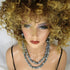 Black & White Handmade African Trade Bead Necklace & Earrings - VP's Jewelry