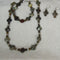 Green Grey Jasper Square Coin Designer Jewelry Set - VP's Jewelry  