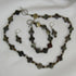 Green Grey Jasper Square Coin Designer Jewelry Set - VP's Jewelry  