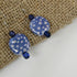 Kazuri Earring in Green or Peacock Silver Ear Wires - VP's Jewelry