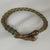 Leather Braided Bracelet for a Woman Copper Accents