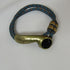 Brass Half Cuff & Leather Bracelets - VP's Jewelry