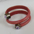 Women Double Leather Bangle Bracelet
