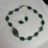 Amazonite Bead Necklace and Earrings with Handmade Artisan Bead Accent - VP's Jewelry  