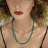 Turquoise Gemstone Beaded Necklace Chrysocolla