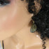 Iridescent Gold Artisan Handmade Earrings Raku Glaze - VP's Jewelry  