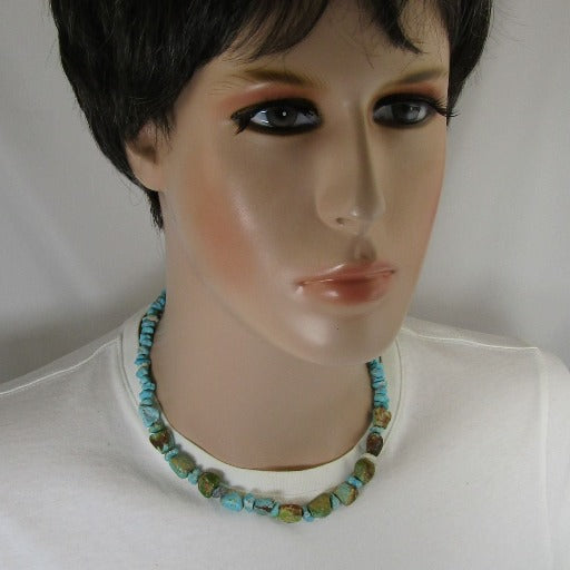 Men's Kingman Turquoise Beaded Necklace - VP's Jewelry