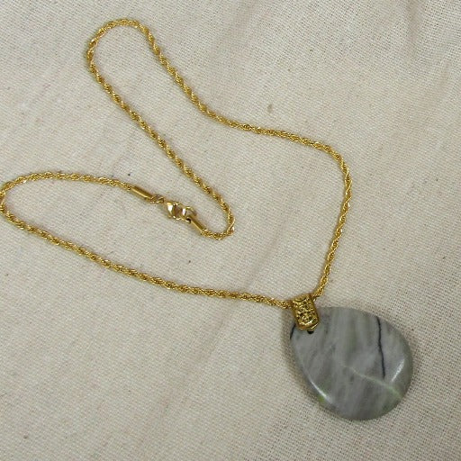 Jasper Gemstone Pendant Necklace - VP's Jewelry