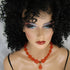 Orange Sea Glass Bead Pendant Necklace - VP's Jewelry