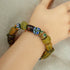 Black & Orange African Ghana Trade Bead Bracelet - VP's Jewelry