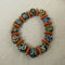 Black & Orange African Ghana Trade Bead Bracelet - VP's Jewelry