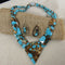 Turquoise Sea Segment Jasper Necklace & Earrings