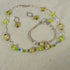 Handmade Yellow and Crystal Beaded Designer's Jewelry Set - VP's Jewelry  