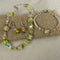 Handmade Yellow and Crystal Beaded Designer's Jewelry Set - VP's Jewelry  