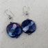 Purple & Cream Kazuri Earrings - VP's Jewelry  