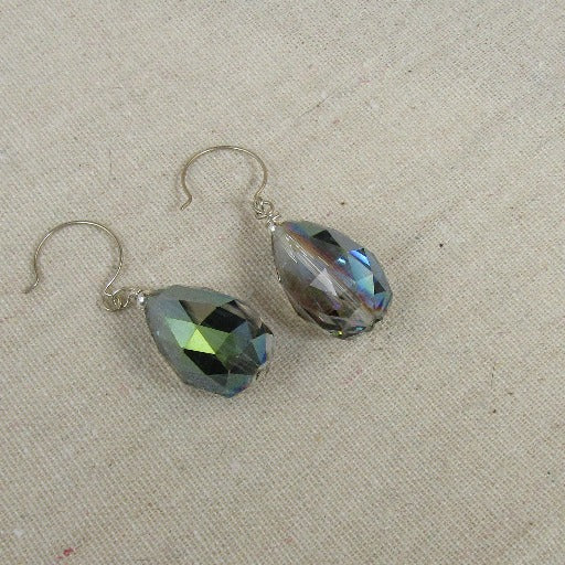 A/B Crystal Tear Drop Earrings - VP's Jewelry