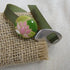 Green Jelly Band Buckle Bracelet Lotus Blossom Handmade Accent - VP's Jewelry