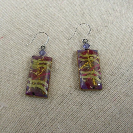 Handmade Hot Pink & Gold Drop Earrings - VP's Jewelry