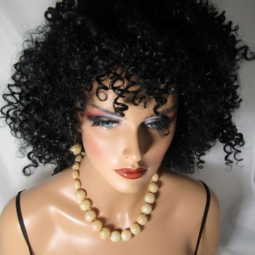 Beige Kazuri Necklace & Earrings African Inspired Handmade - VP's Jewelry  