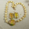 Yellow Gemstone & Handmade Artisan Bead Necklace & Earrings - VP's Jewelry  